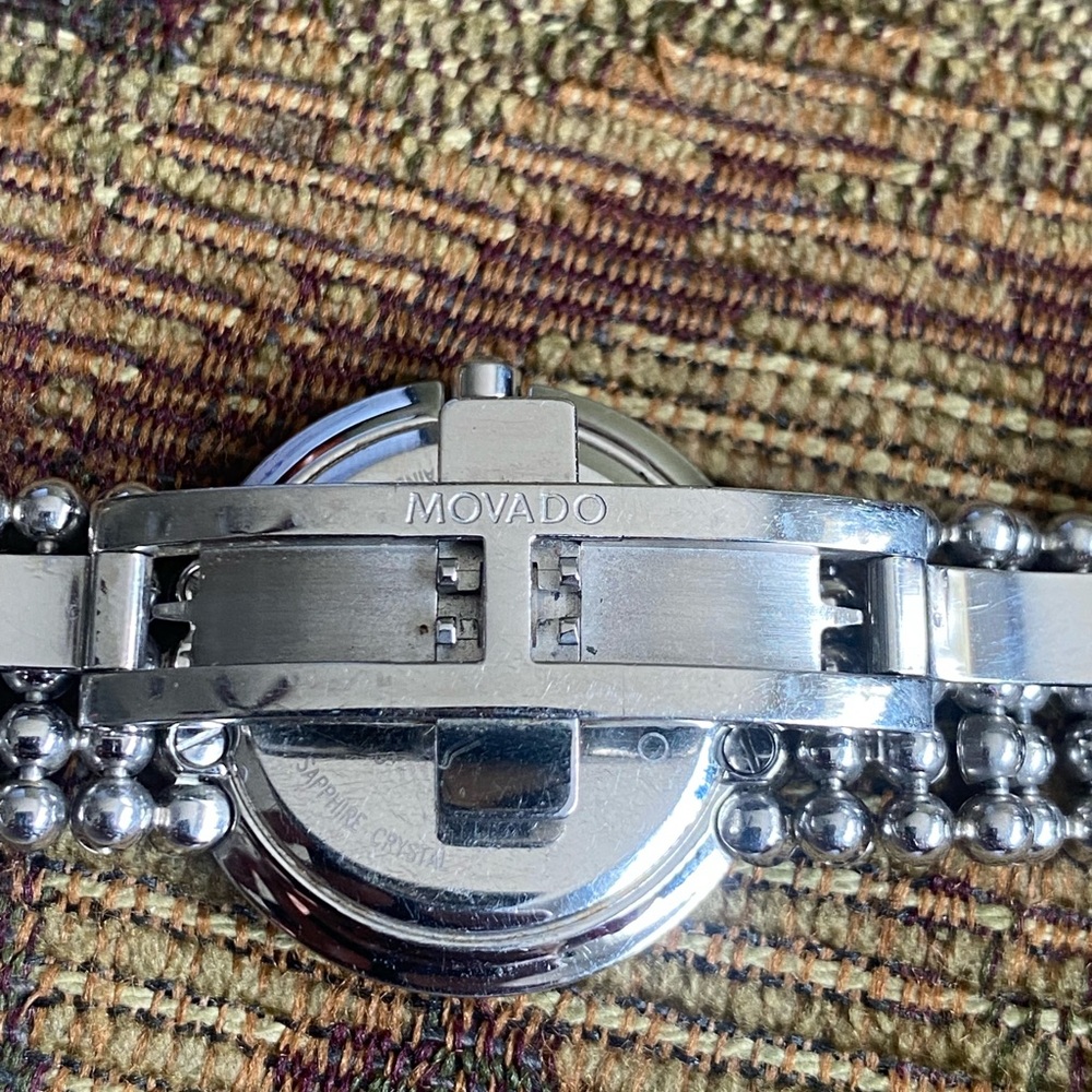 Authentic Movado Mirrored Dial Diamond Bezel 28MM Trembrilli Ladies Dress Watch! - Picture 14 of 16